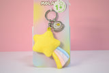 Kawaii Sternschnuppe mit MOLANG Symbol Schlüsselanhänger