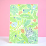 A4 Wall Art/ Folder Totoro im Wald