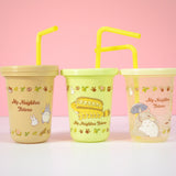 3er SET- Totoro Trinkbecher mit Strohhalm Kollektion 2