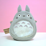 Grauer Totoro Umhängetasche mit Fenster