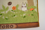Mini Handtuch - Totoro fliegt mit Regenschirm im Wald