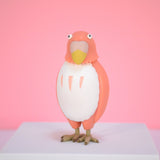 Wackelfigur - Wellensittich Pink - Der Junge und der Reiher