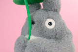 NEU! Super Soft Grauer Totoro Plüschfigur mit Blatt!