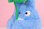 NEU! Super Soft Blauer Totoro Plüschfigur mit Blatt!