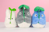 NEU! Super Soft Blauer Totoro Plüschfigur mit Blatt!