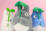 NEU! Super Soft Grauer Totoro Plüschfigur mit Blatt!