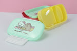 Kawaii Pusheen x Hello Kitty Doppeldecker Bento Box mit Besteck