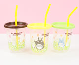 3er SET- Totoro Trinkbecher mit Strohhalm