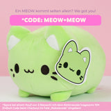 NEU! Meowchi Kawaii Cat Plush - Green Tea